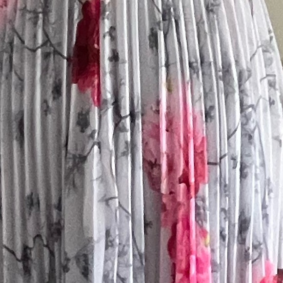 NWOT TED BAKER CORNALA BABYLON PLEATED FLORAL SKIRT DRESS SZ 8/10 US TED SZ 3 - Picture 7 of 12